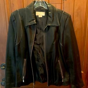 Beautiful soft leather Michael Kors leather jacket!